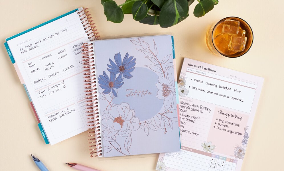 Erin Condren Best Self-Care Tips and Tools - track wellness and self-care with habit trackers